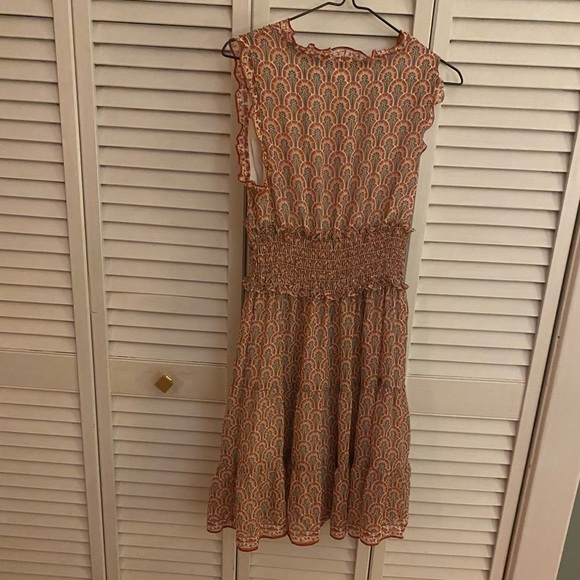 Max Studio Flowy Red Dress with V-Neck—Size Small - Picture 4 of 5